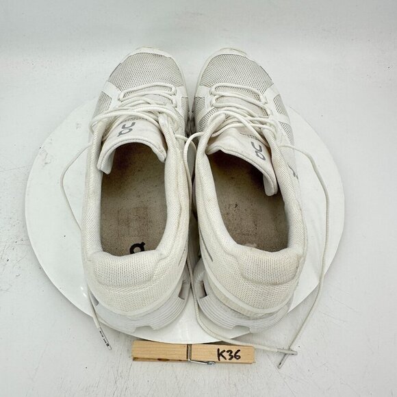 On Cloud 5 Swiss Engineering Men Size 11.5 59.98918 All White Running Shoes - Picture 9 of 11